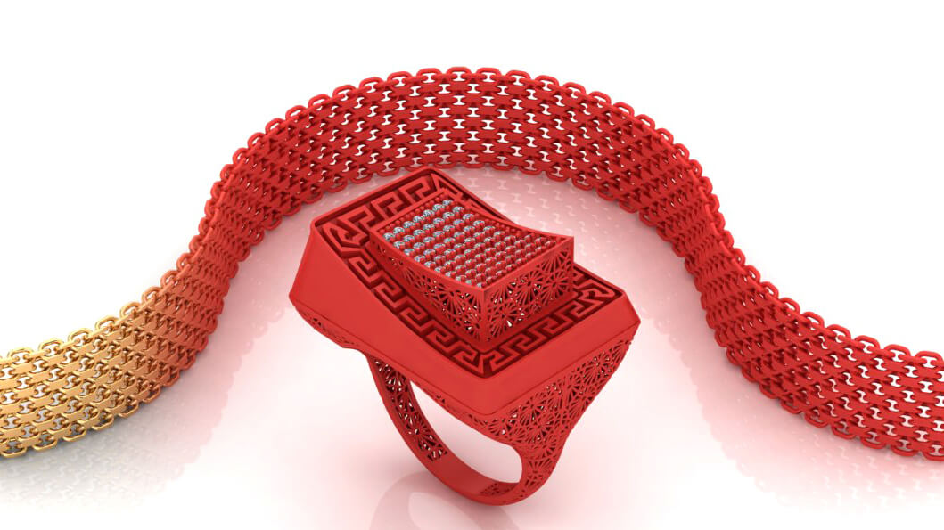 JewelBee3D 3D jewelry design gold silver platin resin wax projet wax projetwax ring pandent chain bracelet bracelet set bangle bangle set full set mini set half set component earring accessories 