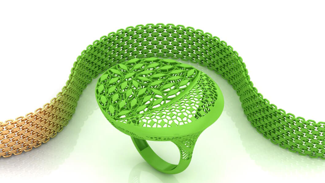 JewelBee3D 3D jewelry design gold silver platin resin wax projet wax projetwax ring pandent chain bracelet bracelet set bangle bangle set full set mini set half set component earring accessories 